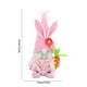thumbnail image 3 of Fiudx Conejito de Pascua, Cosido a Mano, con Detalles Animados, Suave Felpa, Ropa Extraíble, Ideal para Exteriores, Reuniones Familiares y Viajes. 31 X 15 X 6 Cm., 3 of 6