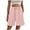 Pink, variant on Women’s Active Drawstring Knee-Length Shorts, Loose Wide Leg Terylene Shorts for Running & Casual, Multi-Color, S/M/L/XL