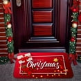 thumbnail image 4 of Tapis de Décorations de Noël Tapis de Noël Orignal Père Noël Tapis de Porte Antidérapant Tapis Intérieur/extérieur Tapis de Porte d'Entrée Tapis en Polyester, 4 of 5