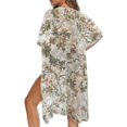 thumbnail image 5 of HELLHERO Floral Branches Swimsuit Coverup for Women Quick Dry High Quality Fabrics Breathable Long Kimono Swimsuit Cover Up, 5 of 6