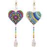 Wdftyju Kit de pintura de diamante de corazón de cristal de forma especial DIY colgante artesanal 4 Uds Wdftyju 6wy2lr9fq9ny6qz2