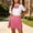 Pink, variant on IUYRTFE Women's Pleated Mini Skirt with Adjustable Waist and Bow Tie – Classic A-Line Short Skirt Set for Casual Daily Wear