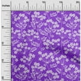 thumbnail image 2 of oneOone Viscose Chiffon Purple Fabric Floral Silhouette Quilting Supplies Print Sewing Fabric By The Yard 42 Inch Wide, 2 of 4