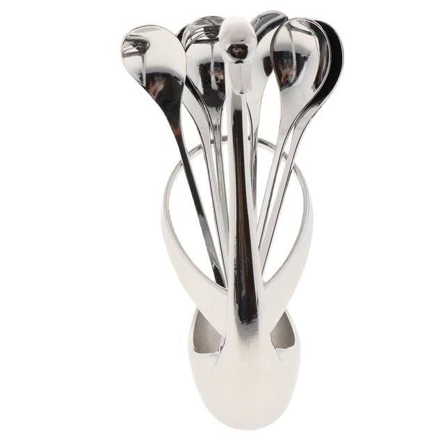 Soporte para fruta postre tenedores Base de cisne vajilla decorativa para 6 das Gloria Utensilios de cocina con soporte