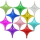thumbnail image 4 of WORGEOUS 20 piezas 10 pulgadas globo de papel de aluminio pequeño globo Shuriken suministros para fiestas globos decorativos (plata), 4 of 9