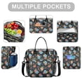 thumbnail image 2 of Pioneer Flower Floral Print Pattern Womens Lunch Box for Work,Insulated Large Lunch Bag,Leakproof Adult Lunch Bag for Work,Beach,Travel,Picnic,Camping, 2 of 6