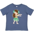 thumbnail image 3 of Inktastic Brown Haired Hula Girl Girls Toddler T-Shirt, 3 of 5