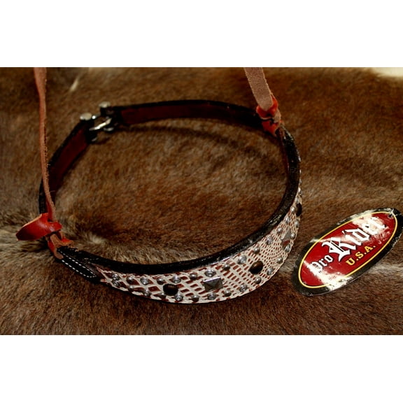 Horse Show Bridle Western Leather Barrel Racing Tack Rodeo NOSEBAND 99177