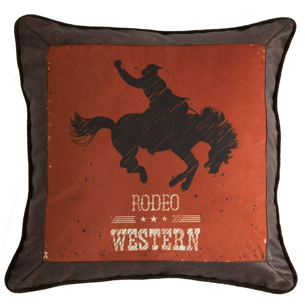 Carstens Western Rodeo Country Throw Pillow 18x18
