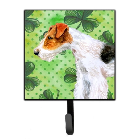 Fox Terrier St Patricks Leash or Key Holder Green