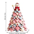thumbnail image 3 of Christmas DIY Quilted Fabric Tree Craft Kit, Beginner Friendly Holiday Patchwork Sewing Set, 3D Handmade Tabletop Decoration for Home, Office and Gift Giving, 3 of 9