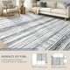 thumbnail image 5 of Alfombra Area Tortania, lavable, 5 x 7 pies, gris suave, para sala de estar, 5 of 6