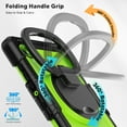 thumbnail image 4 of ELEHOLD Rugged Case for Samsung Galaxy Tab A11 2025,8.7-inch, Three-Layer Protection with Screen Protector Portable Folding Handle Grip 360° Rotating Kickstand Bracket Shockproof Cover,B, 4 of 7