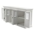 thumbnail image 6 of Hutch Unit with 6 Glass Doors Solid Wood Halifax in White, 6 of 20