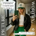 thumbnail image 3 of Funky Junque Two Tone Vintage Snapback Hat - Irish Goodbye Expert - Green/Beige, 3 of 8