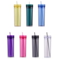 thumbnail image 4 of ABS Double-layer Straw Anti Cover Office Large To Clean Grade Office Portable Sports Cup Grip Hydration Capacity purple, 4 of 9