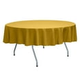 thumbnail image 1 of Ultimate Textile Reversible Shantung Satin - Majestic 84-Inch Round Tablecloth, 1 of 4