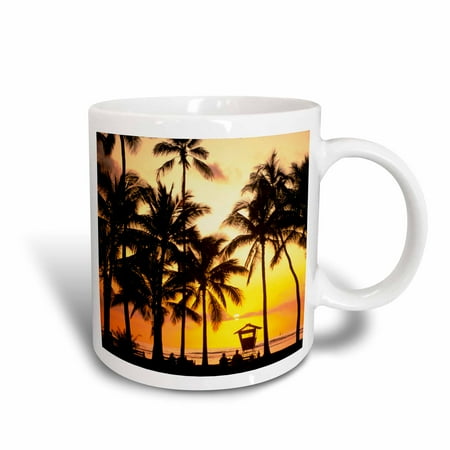 3dRose Waikiki Oahu Hawaii - US12 DPB0981 - Douglas Peebles, Ceramic Mug, 11-ounce