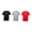 Black / Light Grey / Red, variant on Blank Activewear Pack of 3 Youth T-Shirt, Quick Dry Performance Fabric, 100% Polyester