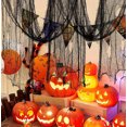 thumbnail image 3 of 72x30In Creepy Spooky Cloth,Set of 6 Creepy Cheesecloths Decorations for Outdoor,QZS Durable Party Supplies for Home,Wall,Doorway Outdoor,(White + Black), 3 of 6