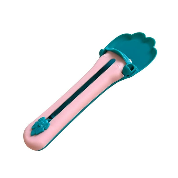 Cuchara Dispensadora De Golosinas Húmedas Para Gatos, Multifuncional, Ligera, Para Alimentación De Aperitivos Para Mascotas, Rosa Y Azul