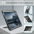 thumbnail image 4 of Fintie Tuatara Case for iPad Air 5th Gene(2022) / iPad Air 4th Genration(2020) 10.9 Inch - [Magic Ring] 360 Degree Rotating Grip Stand Shockproof Rugged Cover with Screen Protector, 4 of 7