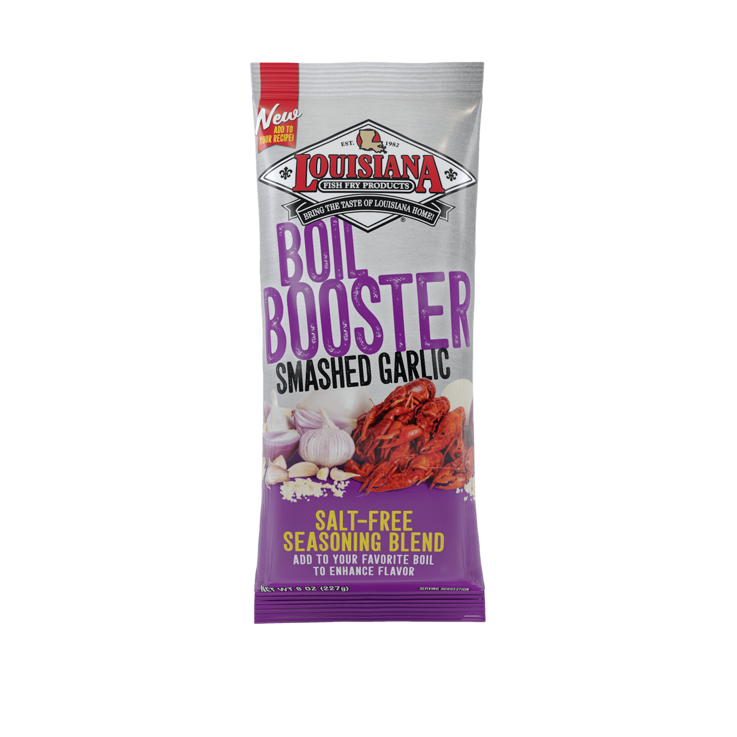 Louisiana Fish Fry Boil Booster Smashed Garlic 8oz