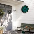 thumbnail image 6 of Wall Clock, Brown Wooden Board Silent Non Ticking Battery Operated Round Decorative Indoor Outdoor Clocks for Living Room Kitchen Bedroom Bathroom Patio 12", 6 of 6