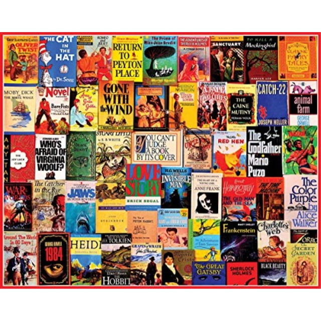 Jigsaw Puzzle, 300 Pieces, 24" x 30", Great Books