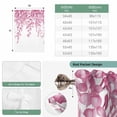 thumbnail image 6 of Pink Eucalyptus Leaves Tie Up Curtains for Windows, Adjustable Balloon Window Shades, Spring Botanical Leaf Branches Kitchen Window Treatments Adjustable Roll Up Curtain for Basement/Nursery 52"x45", 6 of 8