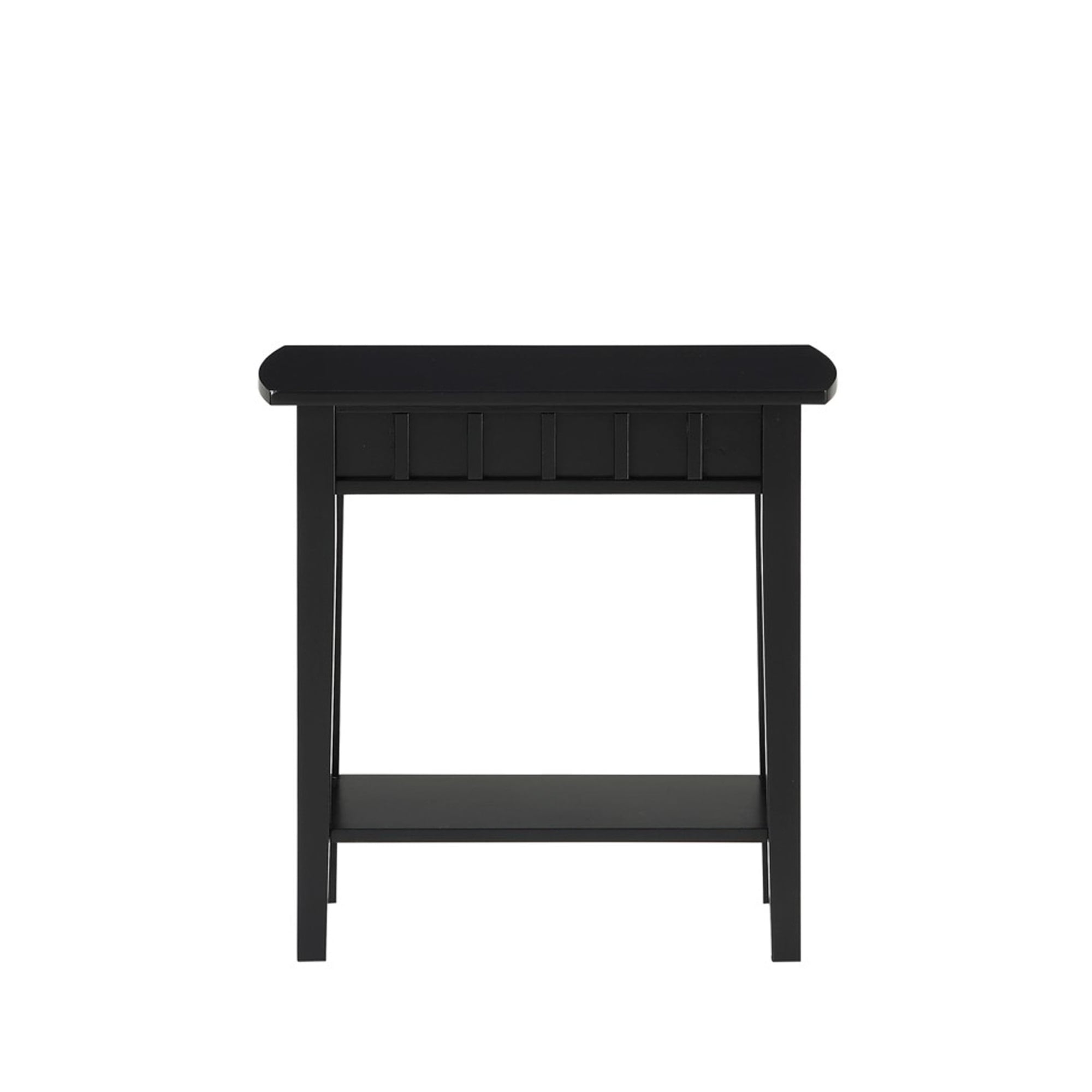 Convenience Concepts Dennis End Table with Shelf, Black