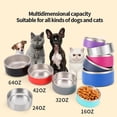 thumbnail image 4 of 64oz Stainless Steel Round Dog Bowl Cat Bowl Double Vacuum Feeding Pet Bowl Large Capacity Dog Food Bowl Dog Accessories ShopWise Round, 4 of 15
