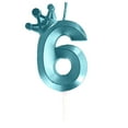thumbnail image 1 of Number Birthday Candle 3D Designed Happy Birthday Candles Anniversaries Blue, 1 of 2