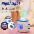thumbnail image 2 of Projection Alarm Clock Night Light Clock Night Lamp Bedside Night Lamp Decorative Night Lamp Colorful Lights Night Lamp Bedside, 2 of 4