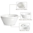 thumbnail image 6 of Serving  105 Oz Large Salad Set Of 2 Porcelain White For Kitchen Deep Soup Pho And Fruit Ceramic Partywave Safe Series Regular, 6 of 7