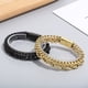 thumbnail image 5 of Brazalete de acero Jumpingount para hombre doble capa decoración de mano color acero, 5 of 6