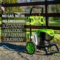 thumbnail image 4 of Greenworks 2300 PSI at 2.3 GPM AC Electric 120V Brushless Pressure Washer 5118002VT, 4 of 11
