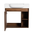 thumbnail image 4 of 24'' Wall-Mounted Modern Bathroom Vanity with White Ceramic Sink Resistant to Water for Everlasting Performance, 4 of 6