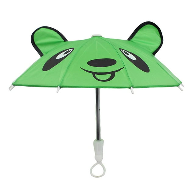 1pc Colorful Cartoon Cute Umbrella Fit for Doll Clothes Accessories Green