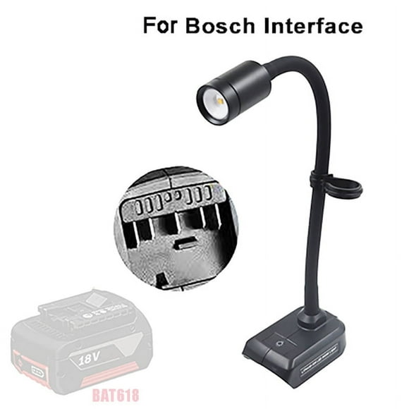 Desk Work Hose Lamp For Makita For Bosch For Dewalt For Milwaukee For Black Decker For Craftsman 18V Lithium Battery LED Light