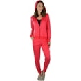 thumbnail image 6 of ToBeInStyle Women's French Terry Activewear Hooded Jacket & Pants, 6 of 7