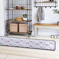 thumbnail image 4 of SKYSONIC 2'X6' Flowers Butterflies Runner Rug with Rubber Backing, Watercolor Lavender Non Slip Entryway Rug Runner Washable Soft Area Rug Carpet for Hallway Bedroom Kitchen Decor, 4 of 6