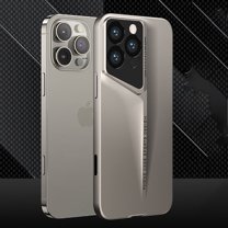 Stylish Phone Case for Apple iPhone 16 Pro Max, Ultra Slim Fit Anti-Scratch Bumper Shockproof Protective Camera Lens Protective Minimalist Back Cover Case for iPhone 16 Pro Max, Titaniumgray