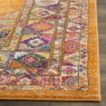 thumbnail image 4 of SAFAVIEH Madison Emmet Traditional Area Rug, Orange/Fuchsia, 3' x 3' Square, 4 of 6