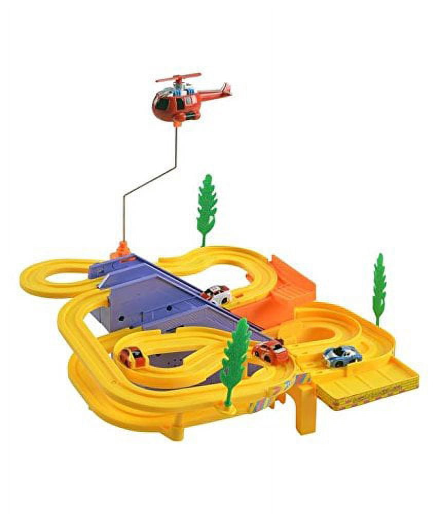 PlayWorld Let's Race! Heroes to The Rescue Track Set - Yellow