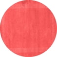 thumbnail image 1 of Ahgly Company Indoor Round Abstract Red Contemporary Area Rugs, 5' Round, 1 of 4