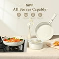 thumbnail image 2 of GIPP 17 Piece Ceramic Nonstick Pots and Pans Set,Cookware Set with Detachable Handles, Oven Dishwashers Safe,Induction Compatible,RV Kitchen Cooking Set, 2 of 10
