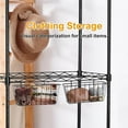 thumbnail image 4 of 2 Pack Large Grid Wall Baskets - Gridwall Accessories Set Black Metal Hanging Shelf Basket Bins Organizer - Modular Storage Holders for Photo Display Panel Shelving Caddy for Garage, 4 of 7