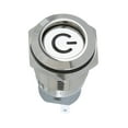 thumbnail image 3 of 4xDC 12V 16mm Aluminio LED Coche Iluminado Botón Interruptor Azul 4 piezas Sunnimix Interruptor LED de metal de aluminio para automóvil, 3 of 8