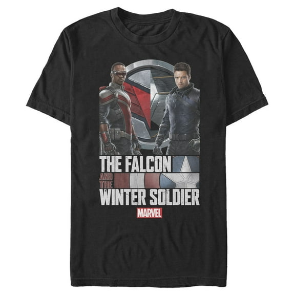 Men's Marvel The Falcon and the Winter Soldier Action Logo  Graphic Tee Black 3X Large